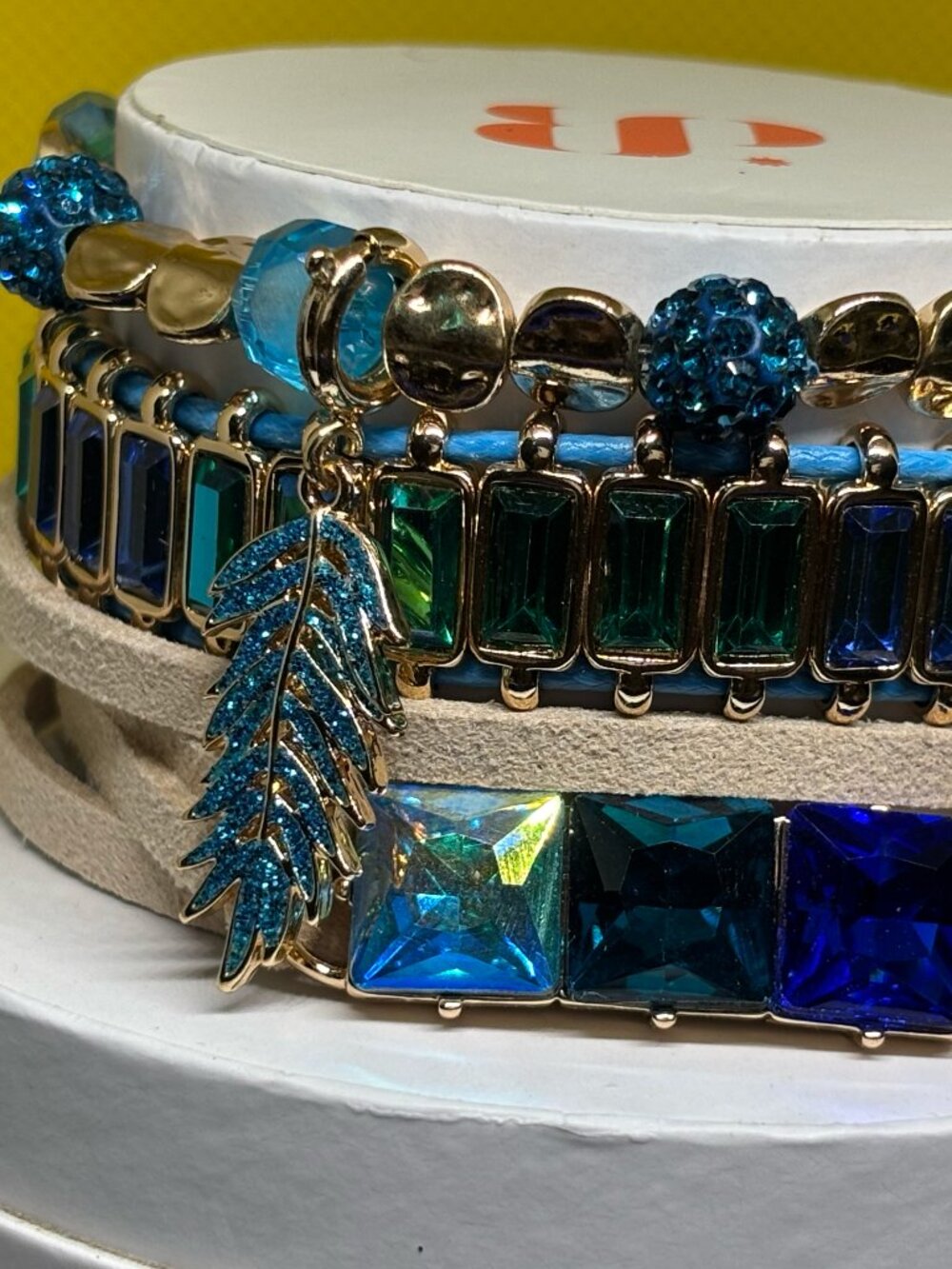 Bomb Party "Egyptian Goddess of Dreams" 3 Bracelet Stacks Set RBP6021 MSRP $142